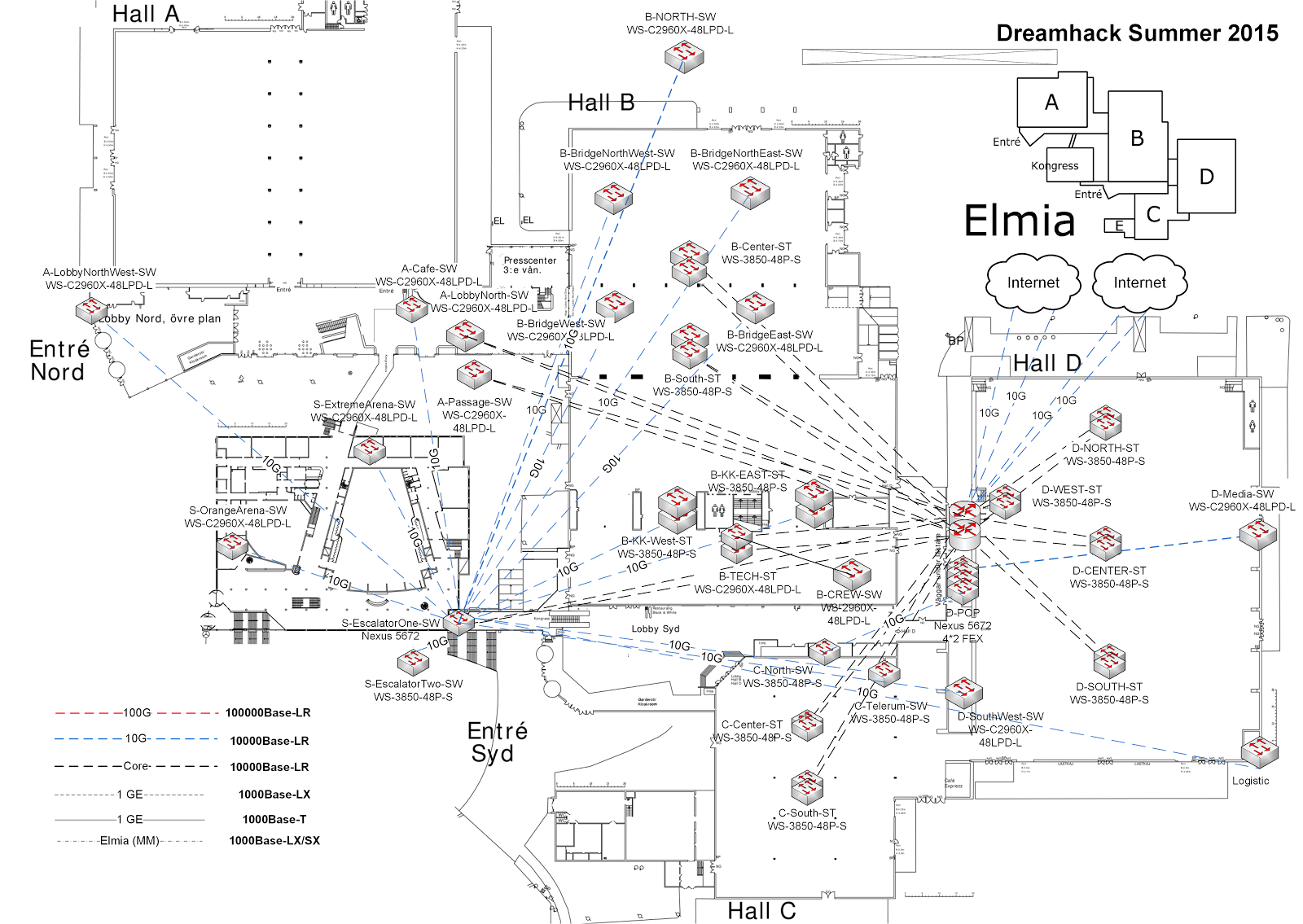 Network planning map
